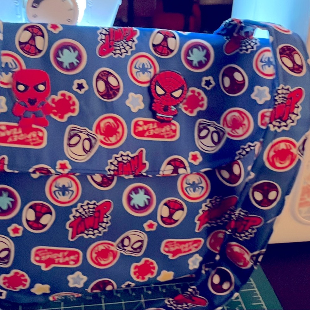 Disney Jr. Spidey and friends handmade sewn fabric kids mini purse/bag